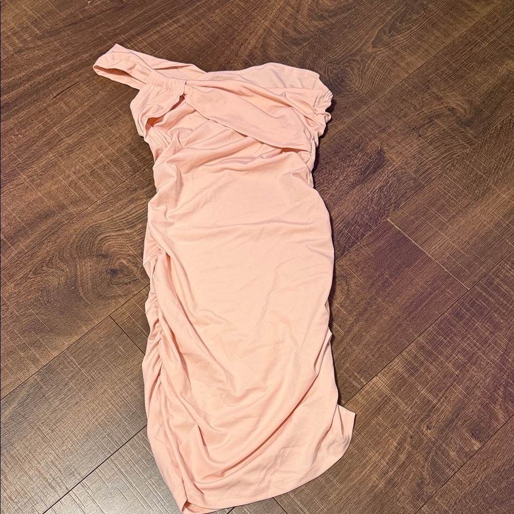 SHEIN One Shoulder light Pink Dress